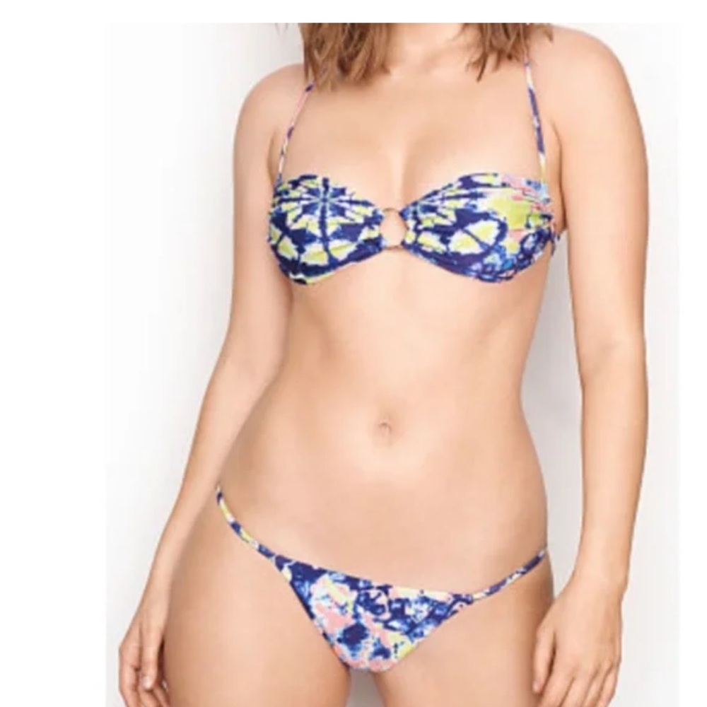 Victoria’s Secret Ruched Halter‎ Tie Bikini Top Rio Bottom